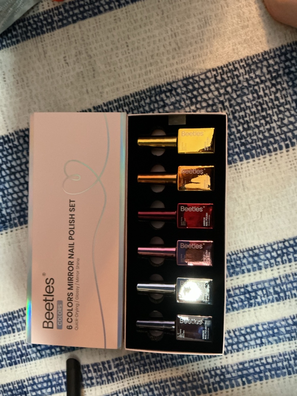 Beetles 6-Color Mirror Nail Polish Set - Multicolor